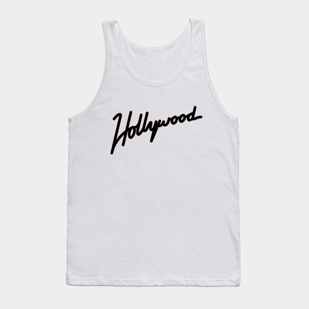 Hollywood Script Tank Top by CasualGraphic